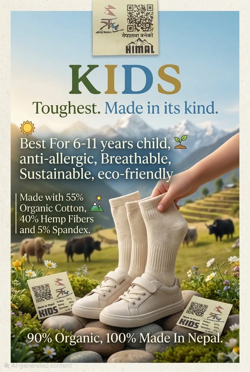 Hemp Kids Socks K-012
